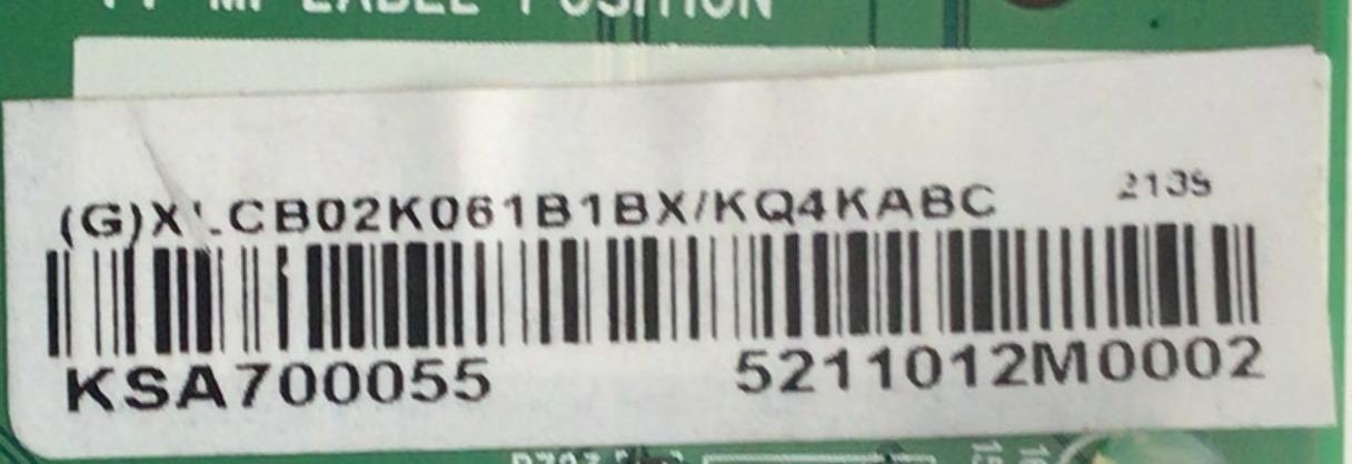 KIT DE TARJETAS PARA TV INSIGNIA / MAIN XLCB02K061 / 715GC034-M0C-B00-005Y / KSA700055 / 5211012M0002 / FUENTE PLTVKIA01XAEZ / 715GA866-P02-000-003S / T-CON 3CBCBB7000150 / CV700U2-T01-CB-3 / PANEL TPT700WR-U2T01.D REV:S02P / MODELO NS-70F501NA22 - Imagen 4
